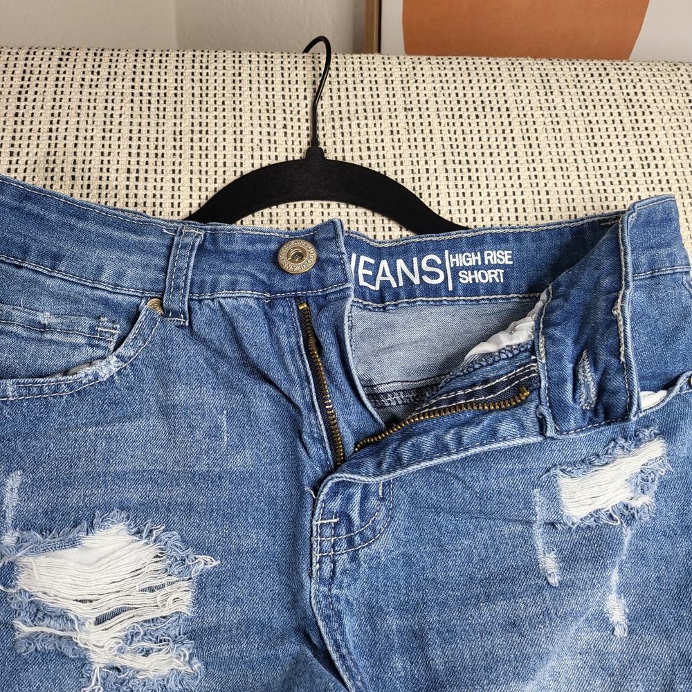 Gogo Jeans Shorts Womens Size 7 28 High Rise Distressed